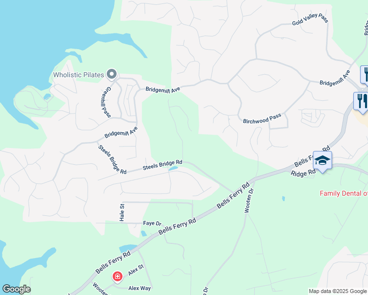 map of restaurants, bars, coffee shops, grocery stores, and more near 118 Henley Street in Canton