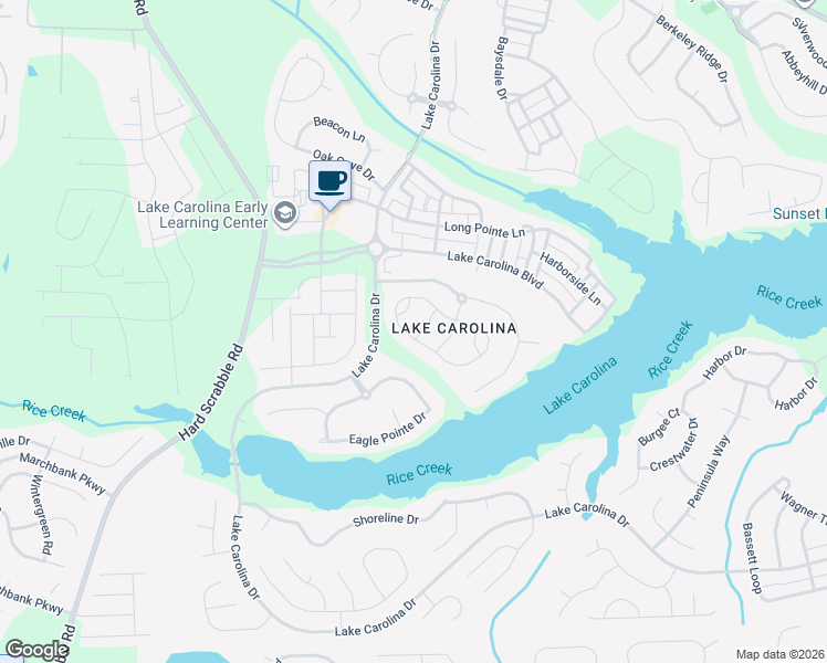 map of restaurants, bars, coffee shops, grocery stores, and more near 10 Night Hawk Way in Columbia