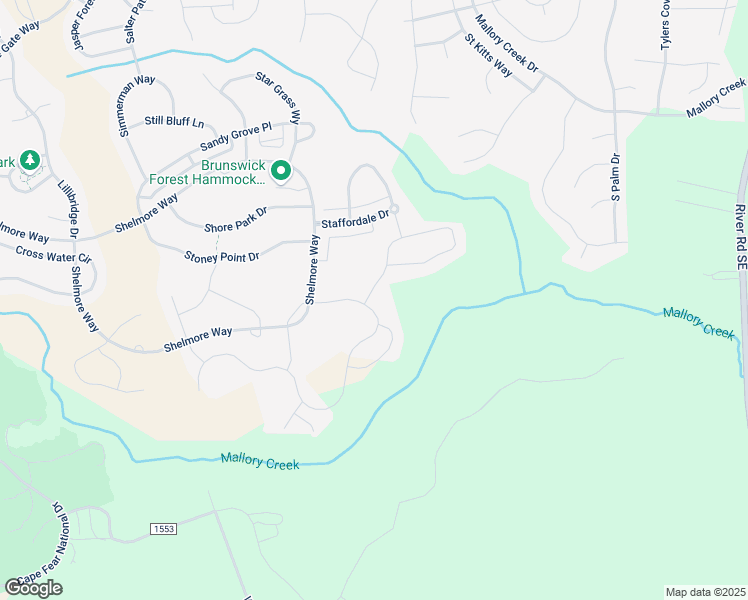 map of restaurants, bars, coffee shops, grocery stores, and more near 5145 Barcroft Lake Drive in Winnabow