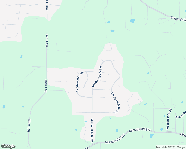 map of restaurants, bars, coffee shops, grocery stores, and more near 40 Heartwood Drive Southwest in Cartersville