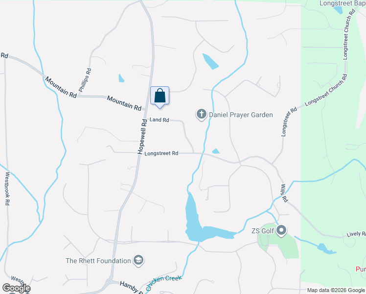 map of restaurants, bars, coffee shops, grocery stores, and more near 3450 Longstreet Road in Alpharetta