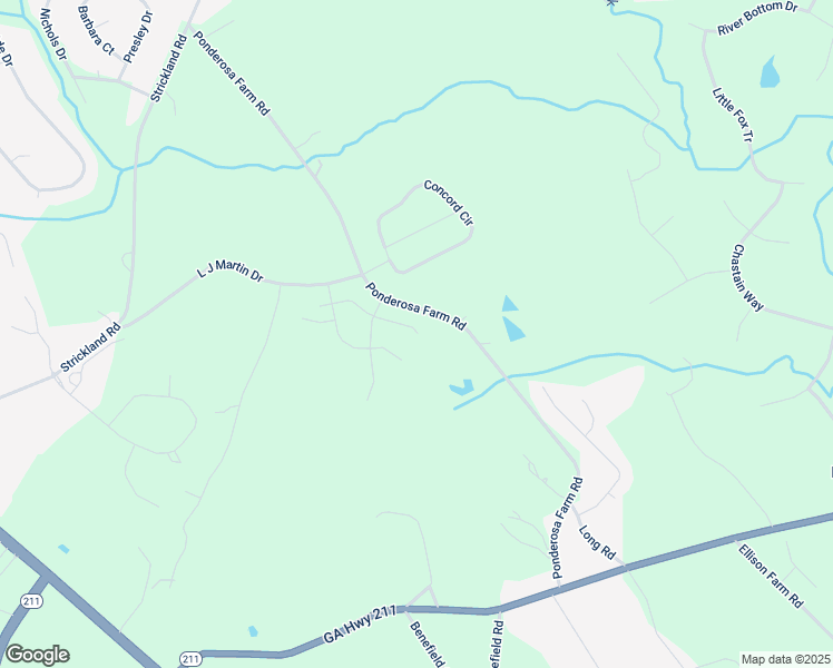 map of restaurants, bars, coffee shops, grocery stores, and more near 5372 Milford Drive in Gainesville