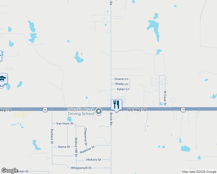 map of restaurants, bars, coffee shops, grocery stores, and more near 8179 Brock Road in Ardmore