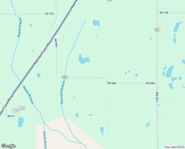 map of restaurants, bars, coffee shops, grocery stores, and more near 409 Road 684 in Tupelo