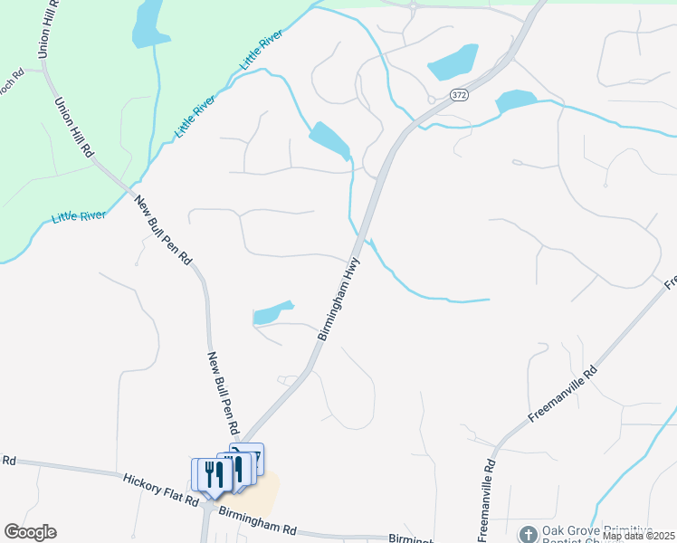 map of restaurants, bars, coffee shops, grocery stores, and more near 10125 Cedar Ridge Drive in Alpharetta
