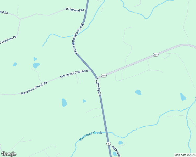 map of restaurants, bars, coffee shops, grocery stores, and more near 0 Georgia 191 in Danielsville