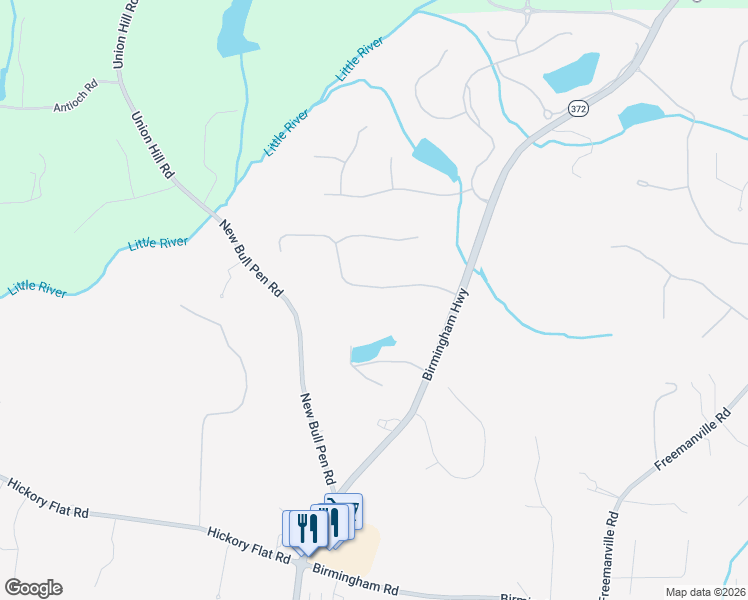 map of restaurants, bars, coffee shops, grocery stores, and more near 10185 Cedar Ridge Drive in Alpharetta