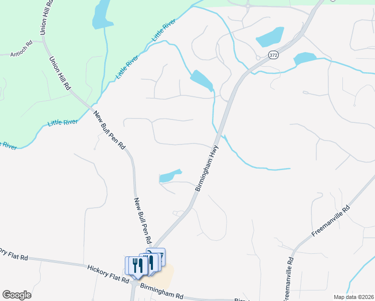 map of restaurants, bars, coffee shops, grocery stores, and more near 10155 Cedar Ridge Drive in Alpharetta
