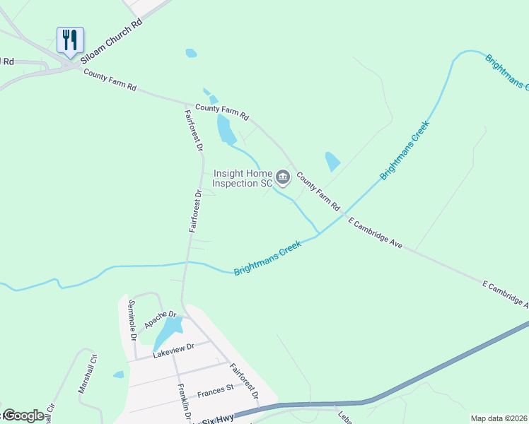 map of restaurants, bars, coffee shops, grocery stores, and more near 119 Chinquapin Road in Greenwood