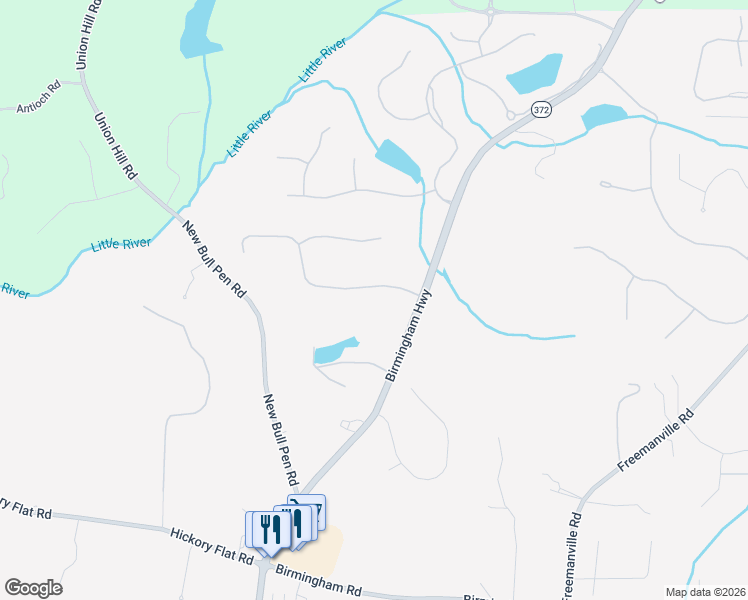 map of restaurants, bars, coffee shops, grocery stores, and more near 10155 Cedar Ridge Drive in Alpharetta