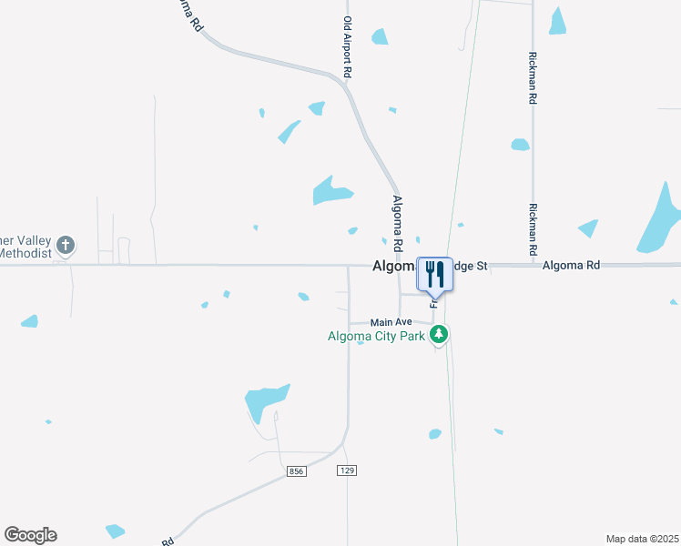 map of restaurants, bars, coffee shops, grocery stores, and more near 154 Macedonia Road in Pontotoc