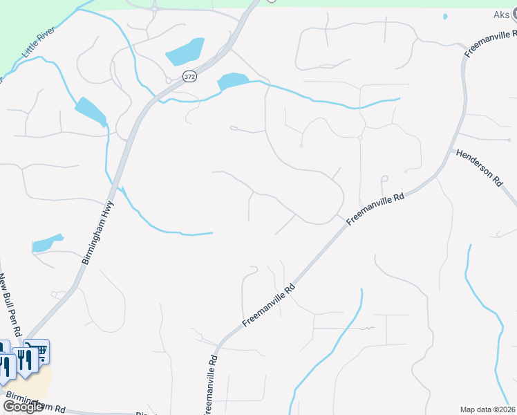 map of restaurants, bars, coffee shops, grocery stores, and more near 16505 Quayside Drive in Milton