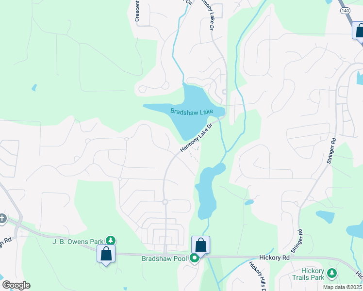 map of restaurants, bars, coffee shops, grocery stores, and more near 318 Harmony Lake Drive in Canton