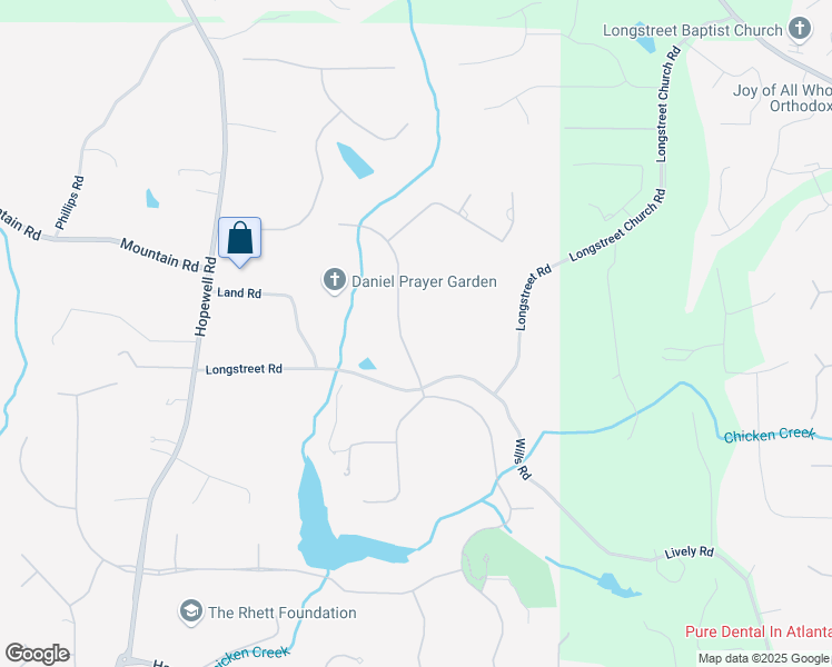 map of restaurants, bars, coffee shops, grocery stores, and more near 16143 Belford Drive in Alpharetta