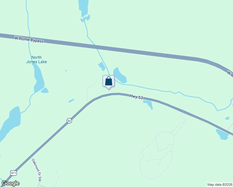 map of restaurants, bars, coffee shops, grocery stores, and more near 4074 Cave Spring Road Southwest in Rome