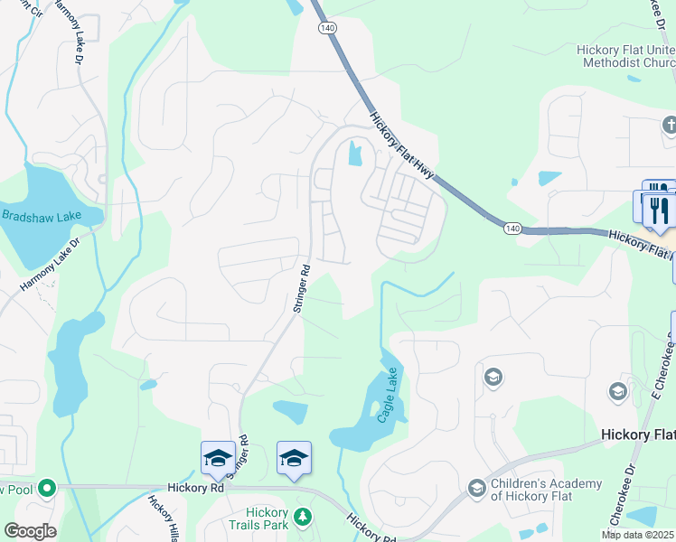 map of restaurants, bars, coffee shops, grocery stores, and more near in Canton