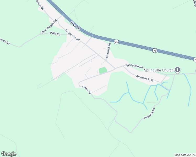 map of restaurants, bars, coffee shops, grocery stores, and more near 342 Keene Road in Marion