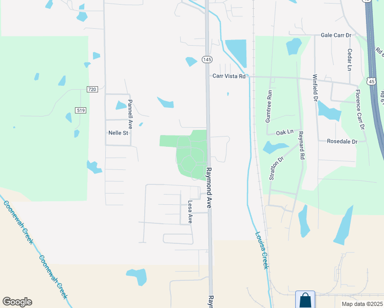 map of restaurants, bars, coffee shops, grocery stores, and more near 5257 Raymond Avenue in Tupelo