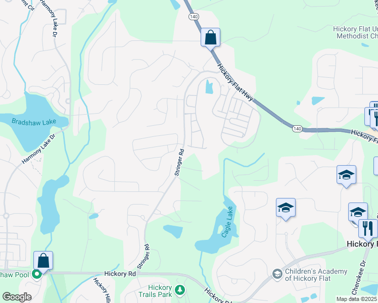 map of restaurants, bars, coffee shops, grocery stores, and more near in Canton