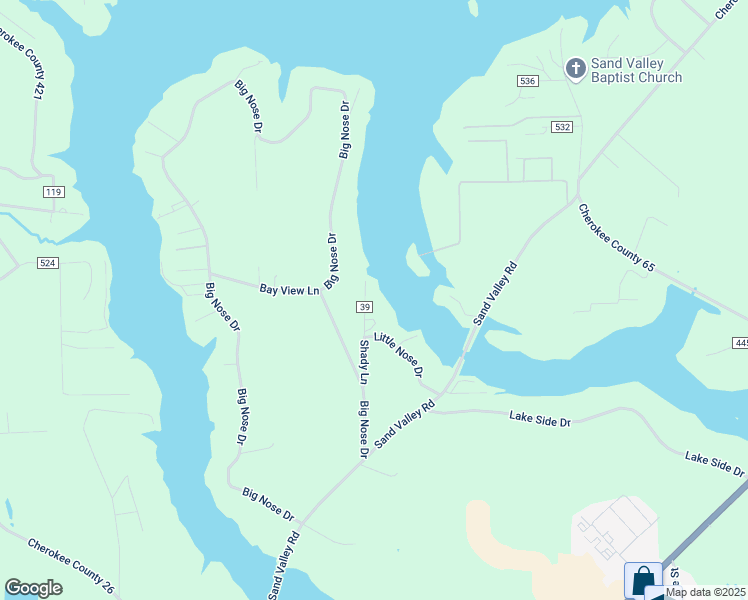 map of restaurants, bars, coffee shops, grocery stores, and more near 50 Shady Lane in Centre