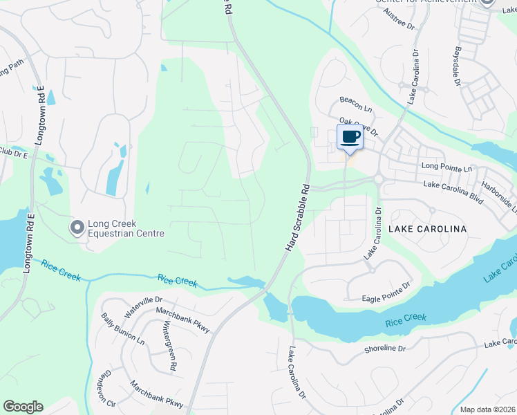 map of restaurants, bars, coffee shops, grocery stores, and more near 267 Sandfarm Trail in Blythewood
