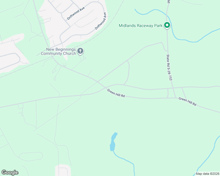 map of restaurants, bars, coffee shops, grocery stores, and more near 2010 Green Hill Road in Lugoff