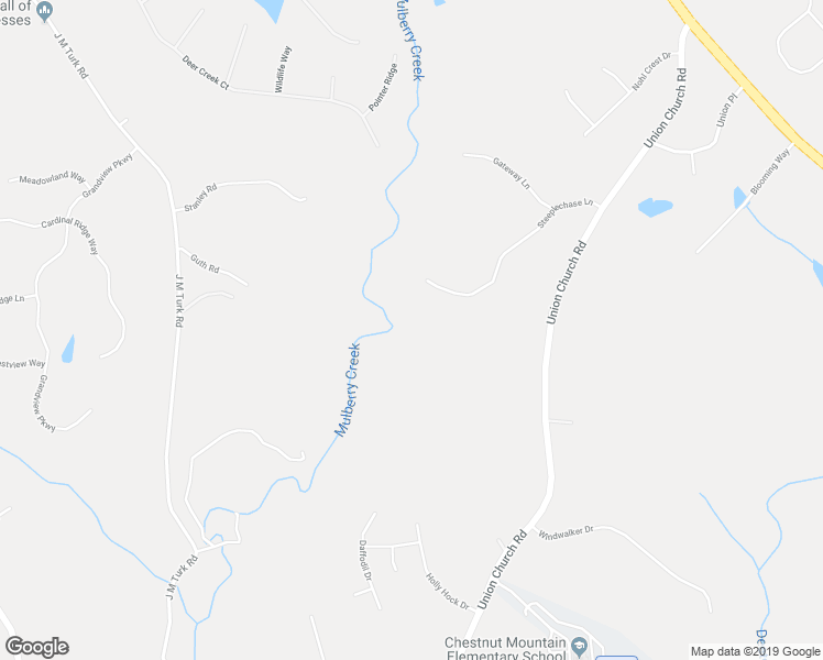 map of restaurants, bars, coffee shops, grocery stores, and more near 4721 Steeplechase Lane in Flowery Branch