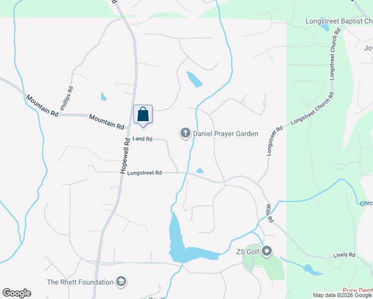 map of restaurants, bars, coffee shops, grocery stores, and more near 3430 Longstreet Road in Alpharetta
