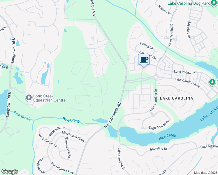 map of restaurants, bars, coffee shops, grocery stores, and more near 201-299 Sand Farm Trail in Blythewood