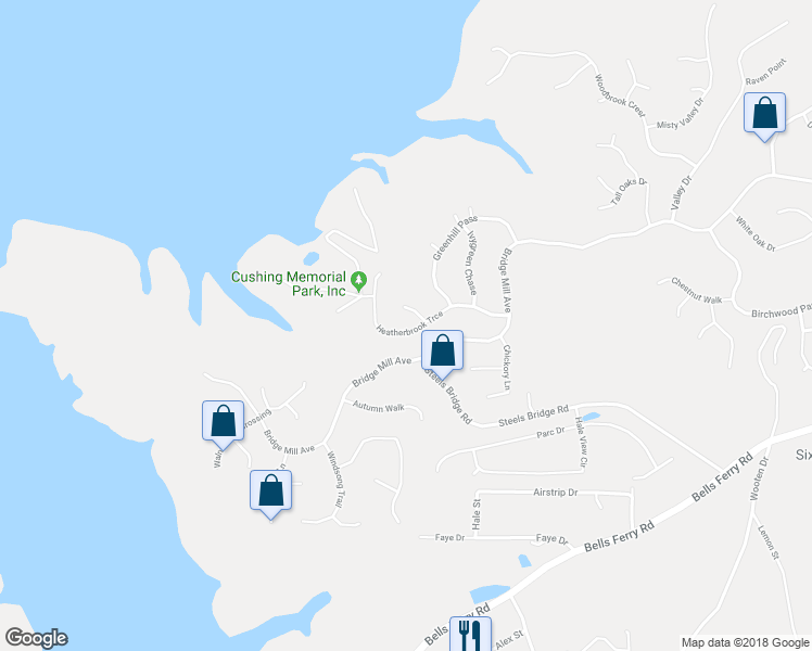 map of restaurants, bars, coffee shops, grocery stores, and more near 3046 Heatherbrook Trce in Canton