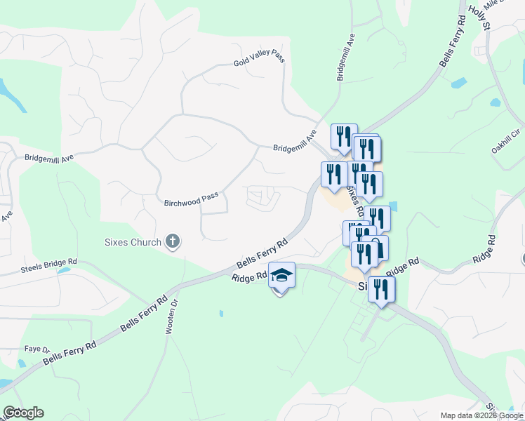 map of restaurants, bars, coffee shops, grocery stores, and more near 272 Trecastle Square in Canton