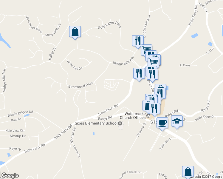 map of restaurants, bars, coffee shops, grocery stores, and more near 272 Trecastle Square in Canton