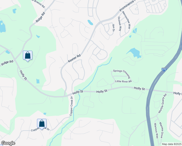map of restaurants, bars, coffee shops, grocery stores, and more near 354 Meadows Lane in Canton