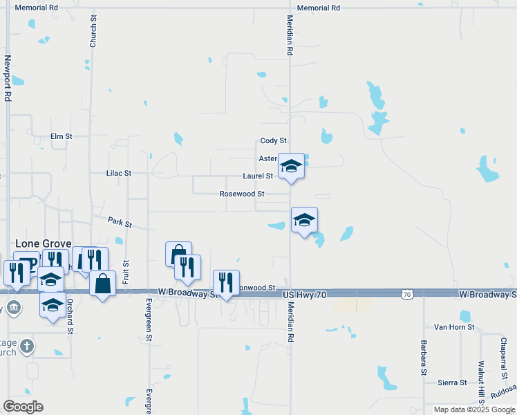 map of restaurants, bars, coffee shops, grocery stores, and more near 114 Aster Street in Ardmore