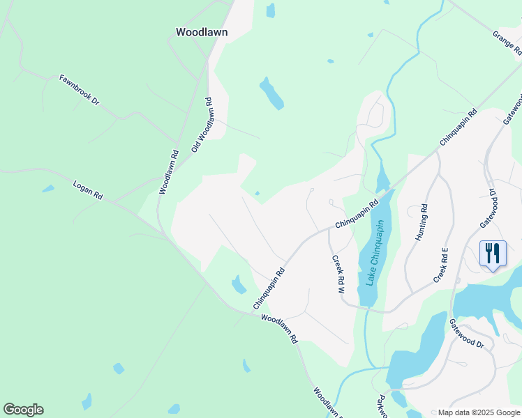 map of restaurants, bars, coffee shops, grocery stores, and more near 124 Anderson Drive in Greenwood
