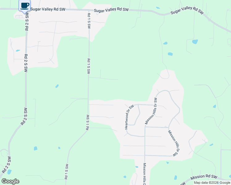 map of restaurants, bars, coffee shops, grocery stores, and more near 52 Shady Valley Drive Southwest in Cartersville