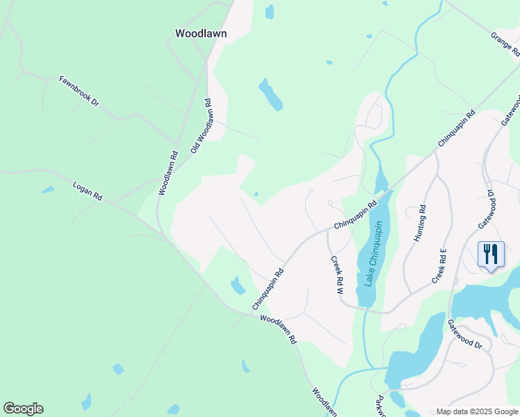 map of restaurants, bars, coffee shops, grocery stores, and more near 124 Anderson Drive in Greenwood