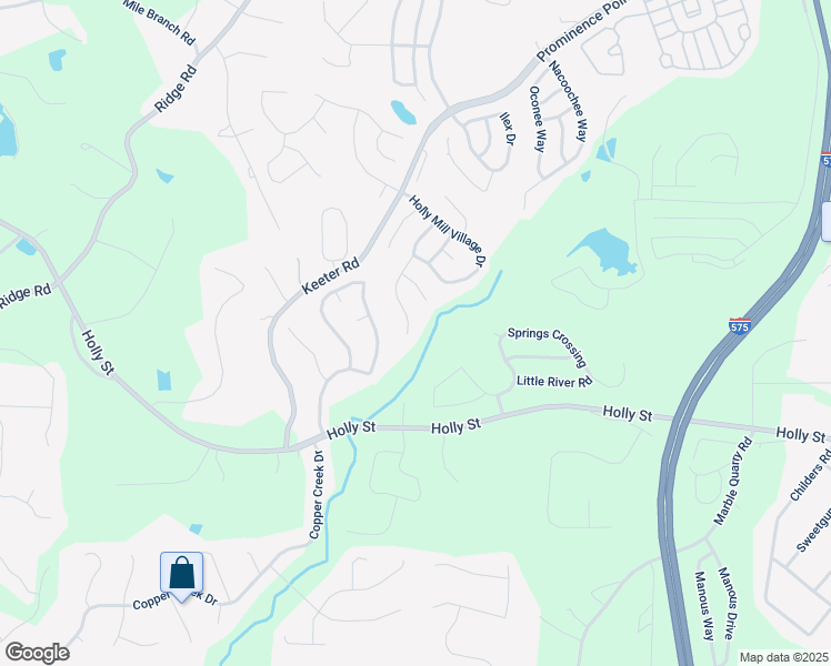 map of restaurants, bars, coffee shops, grocery stores, and more near 345 Meadows Lane in Canton