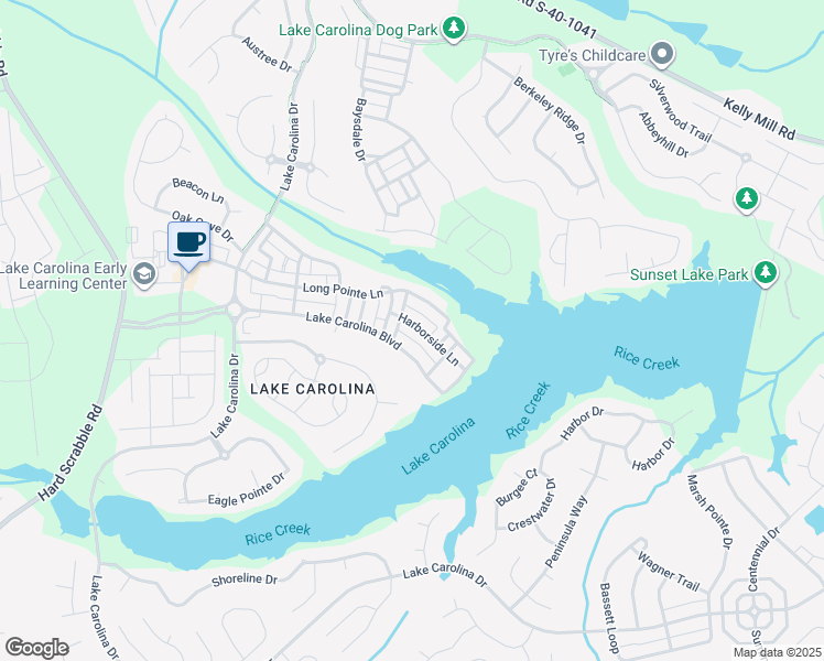 map of restaurants, bars, coffee shops, grocery stores, and more near 824 Harborside Lane in Columbia