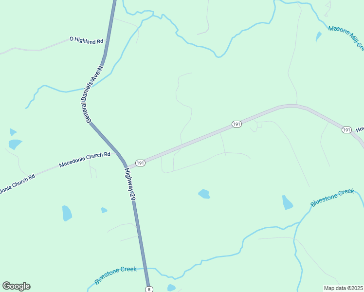 map of restaurants, bars, coffee shops, grocery stores, and more near 0 Georgia 191 in Danielsville