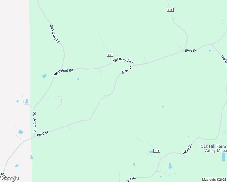 map of restaurants, bars, coffee shops, grocery stores, and more near County Road 25 in Water Valley