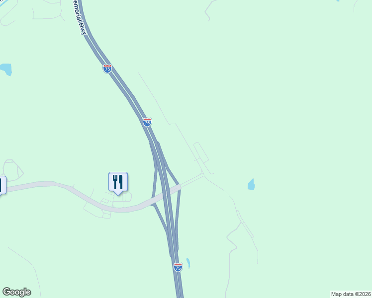 map of restaurants, bars, coffee shops, grocery stores, and more near 75 Overlook Parkway Southeast in Cartersville
