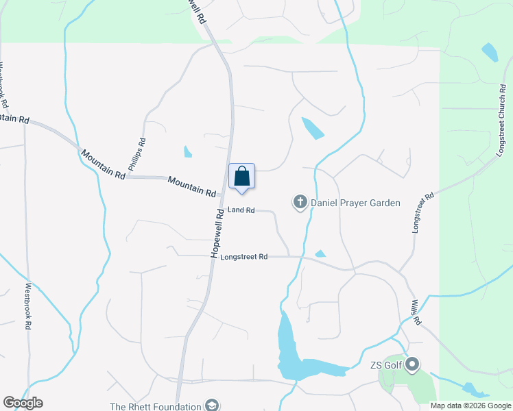map of restaurants, bars, coffee shops, grocery stores, and more near 3050 Land Road in Alpharetta