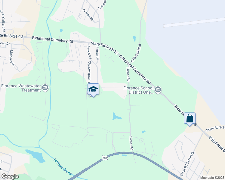map of restaurants, bars, coffee shops, grocery stores, and more near 1508 McMillian Lane in Florence