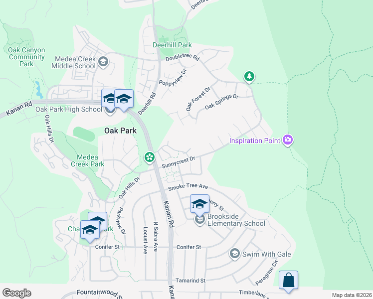 map of restaurants, bars, coffee shops, grocery stores, and more near 6435 Winona Court in Oak Park