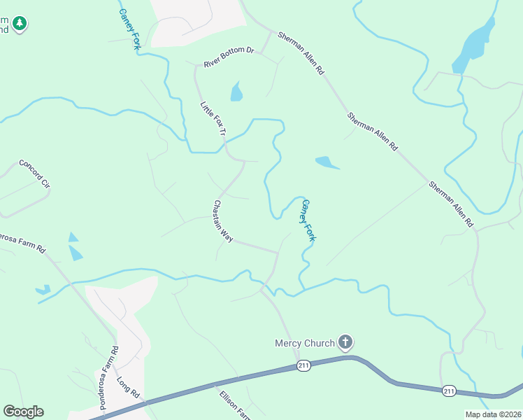 map of restaurants, bars, coffee shops, grocery stores, and more near 5156 Ozark Lane in Gainesville