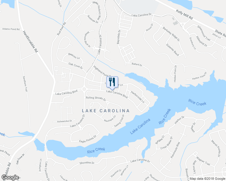 map of restaurants, bars, coffee shops, grocery stores, and more near 105 Wescott Place in Columbia