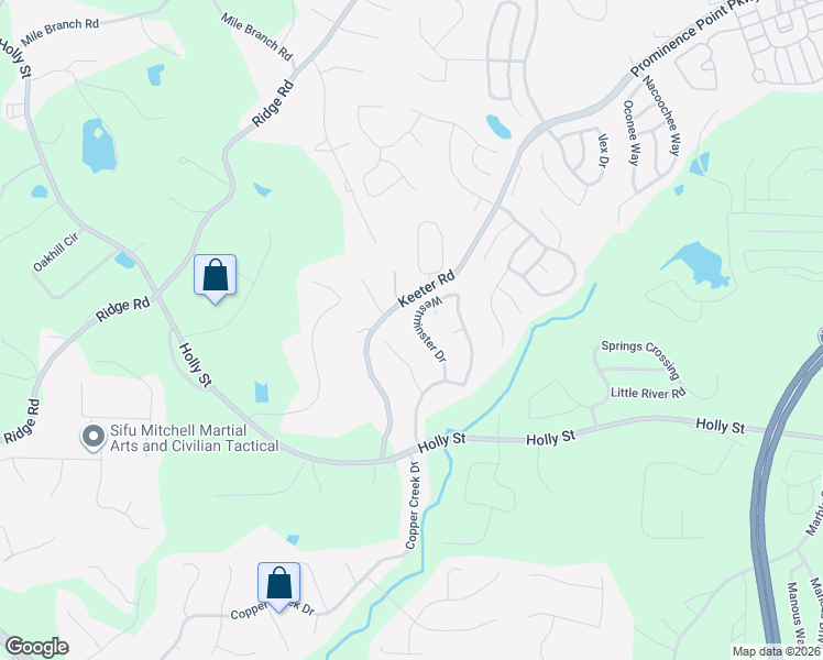 map of restaurants, bars, coffee shops, grocery stores, and more near 323 Westminster Drive in Canton