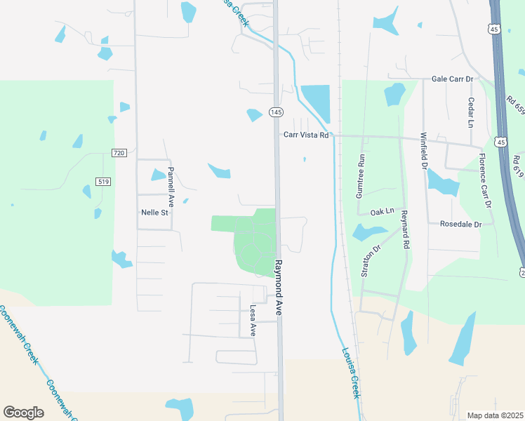 map of restaurants, bars, coffee shops, grocery stores, and more near 5257 Raymond Avenue in Tupelo