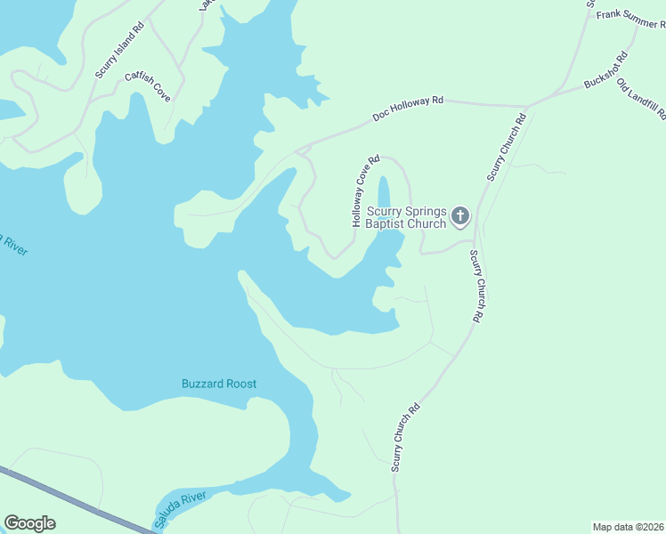 map of restaurants, bars, coffee shops, grocery stores, and more near 794 Hollaway Cove Road in Chappells